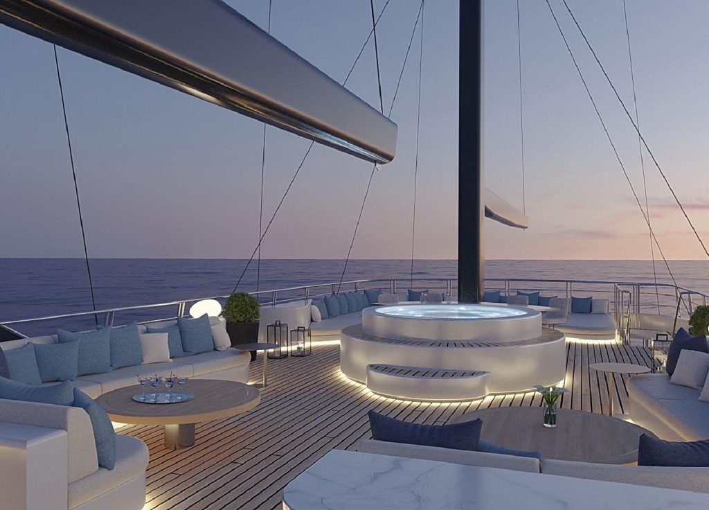 MV Custom Line 45.5m „Adri" – Deck