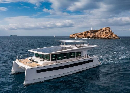 Silent Yachts "Silent Dream" – Luftaufnahme