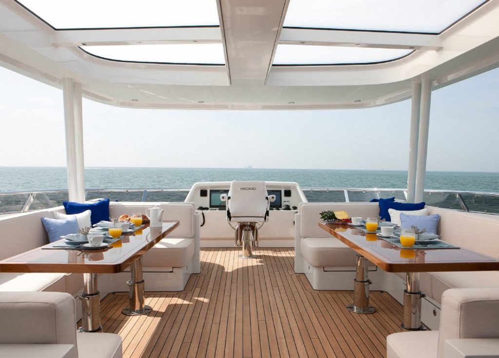 Mulder 28,6m "Firefly" – Sun deck