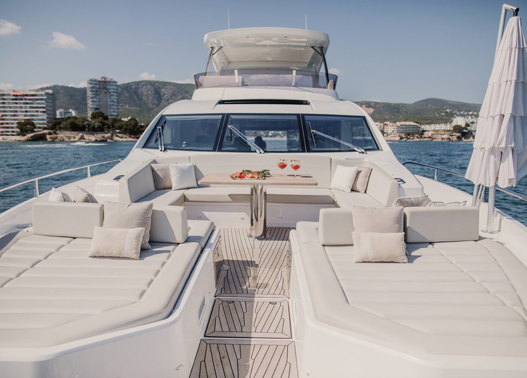Sunseeker 76 "Lady M" – Sonnendeck