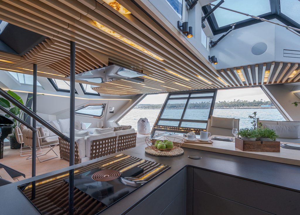 Trimaran "Hanstaiger X1" – Innenbereich
