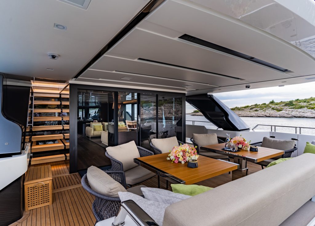 Sanlorenzo SL102 Asymmetric "Noor II" – Oberdeck