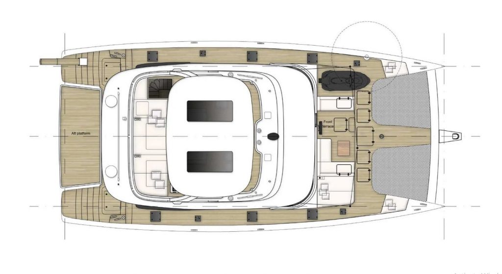 Sunreef "Agata Blu" – Decksplan